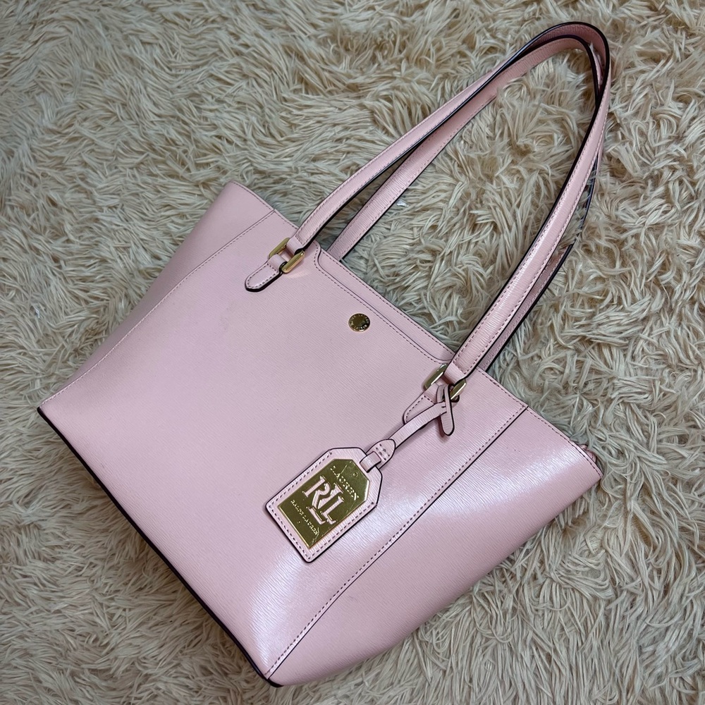 Ralph Lauren baby pink leather bag